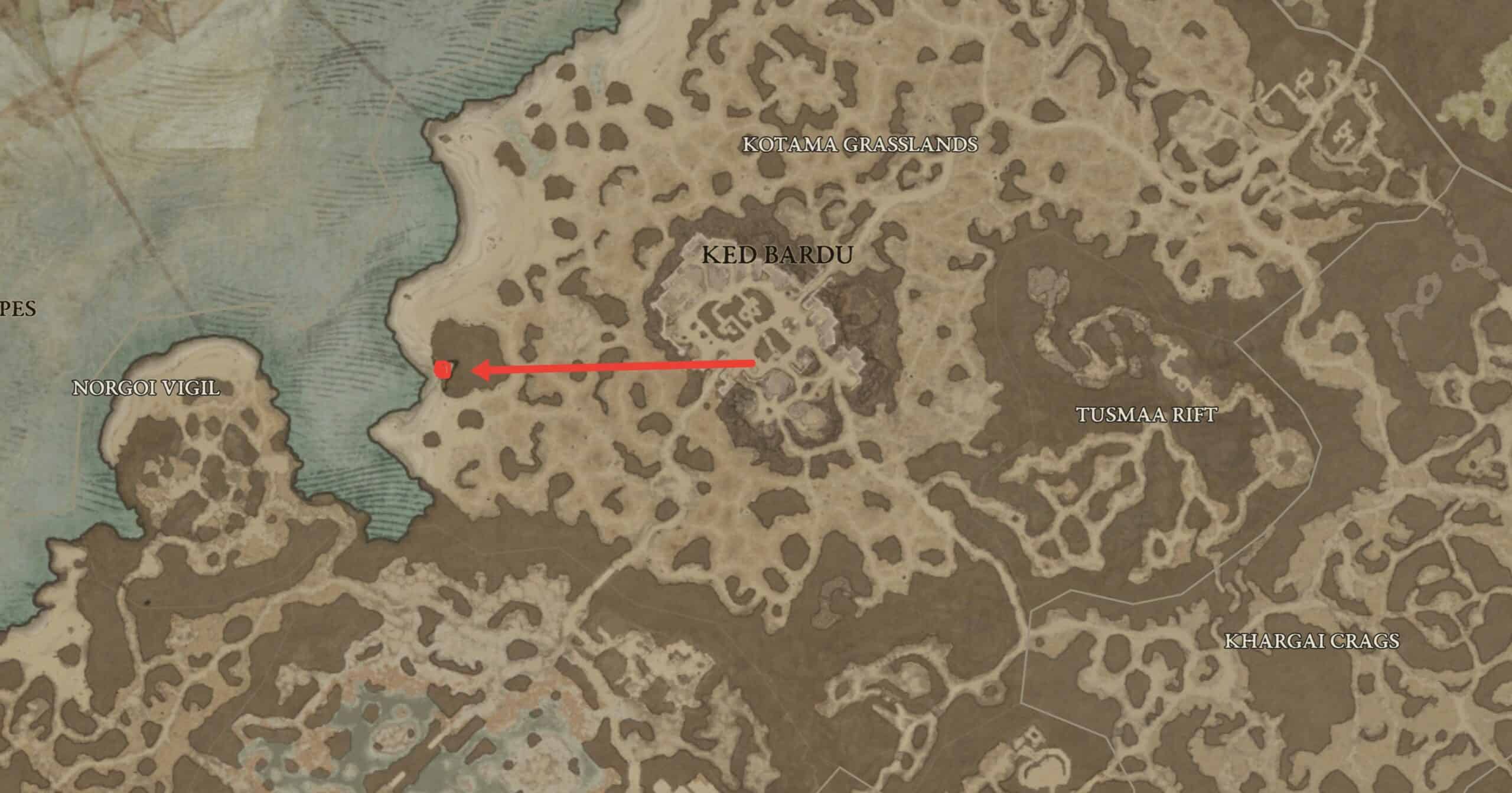 Diablo 4 seaside descent dungeon location