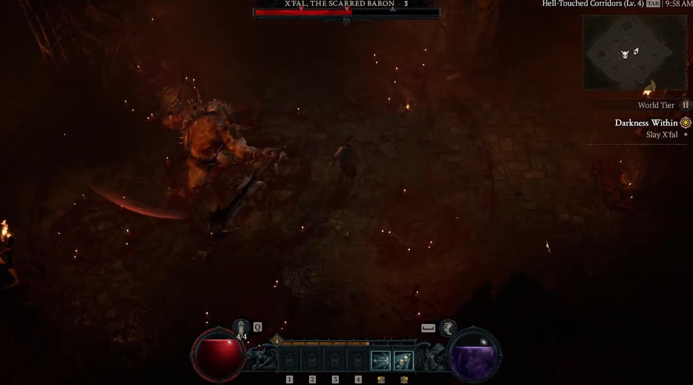 Diablo 4 X'fal, Guida al boss del barone sfregiato