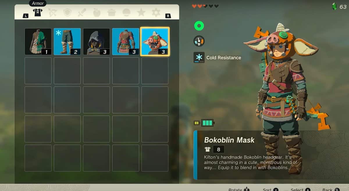 Dove trovare la maschera di Bokoblin in Zelda: Tears Of The Kingdom