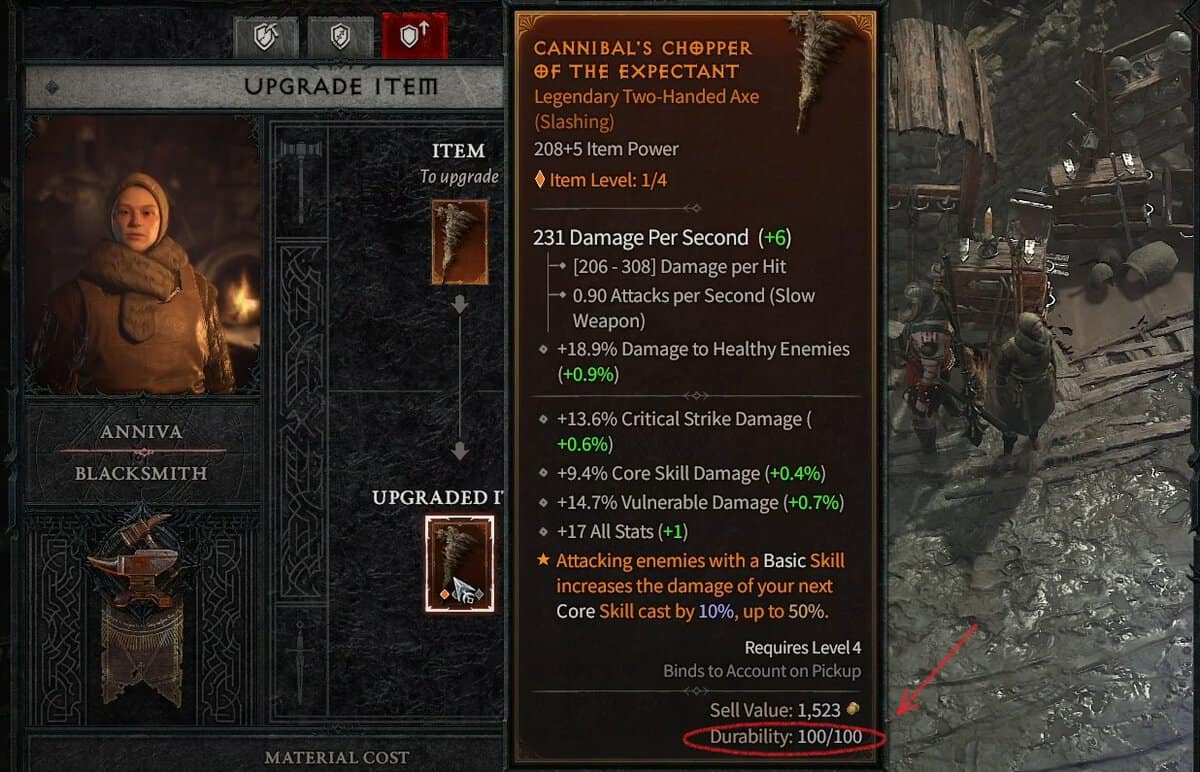 Statistiche di durabilità in Diablo 4