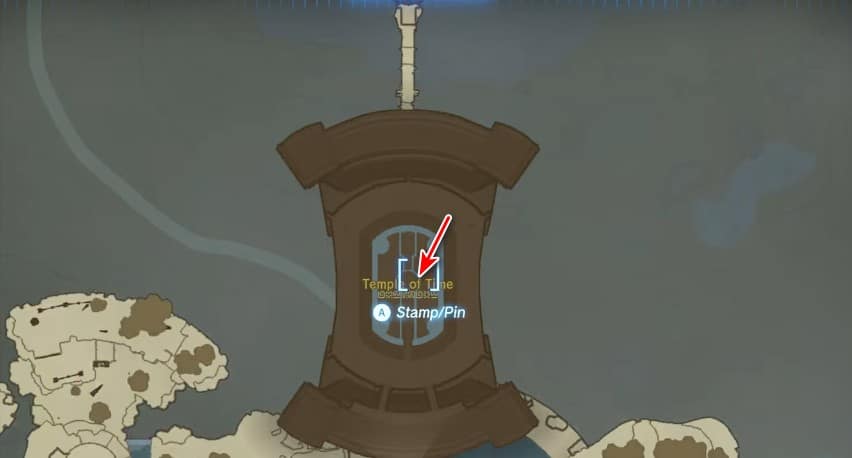 Posizione della leggenda della Great Sky Island in Tears of the Kingdom