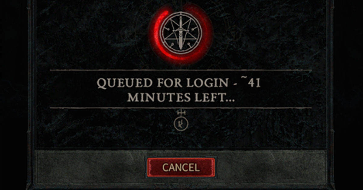 Tempo di coda di Diablo 4: velocizzare "In coda per l'accesso"