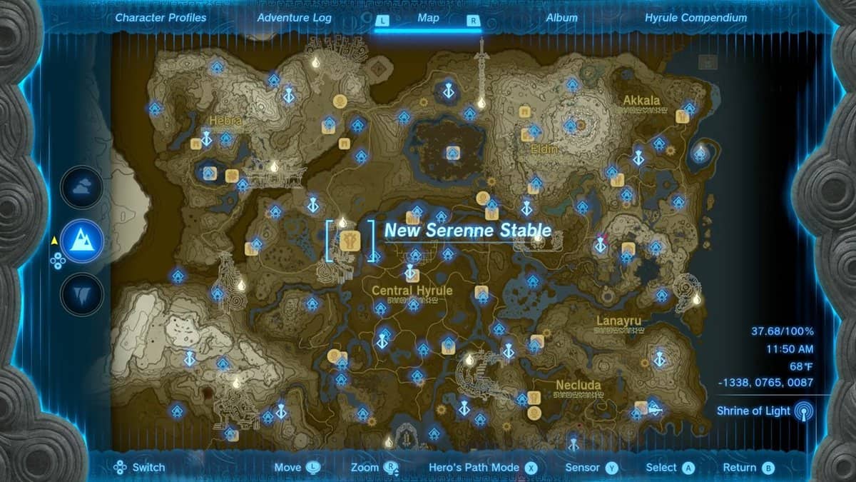 Posizione della missione La Bestia e la Principessa in Lacrime del Regno