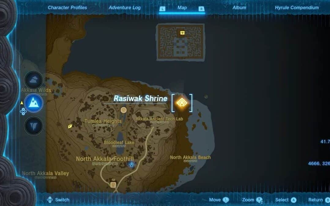 Zelda: Tears Of The Kingdom Rasiwak Santuario Soluzione