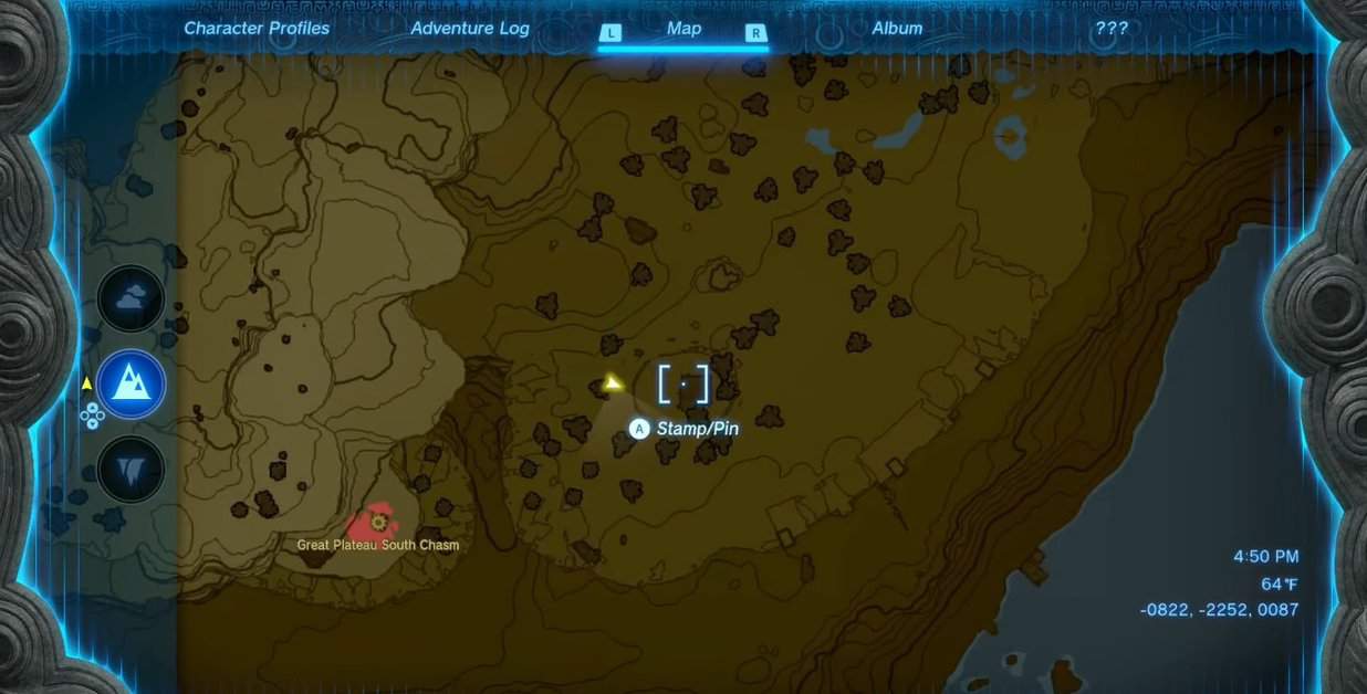 Posizione della maschera del clan Yiga in Lacrime del regno