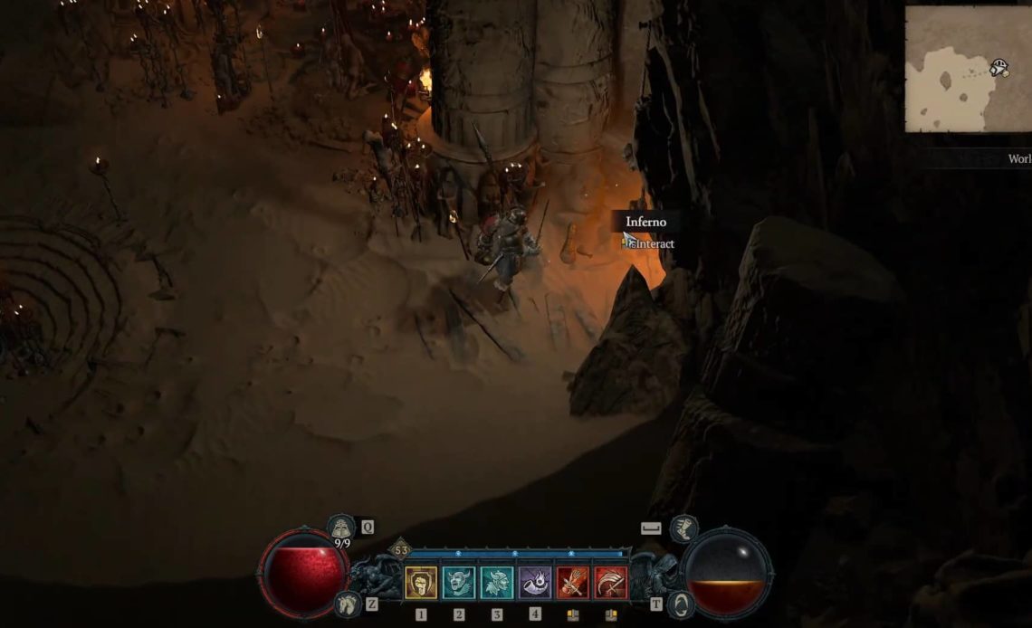 Inferno dungeon in Diablo 4