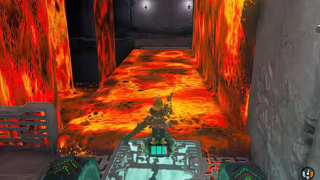 Lava del deposito del braccio sinistro di Zelda Tears of the Kingdom