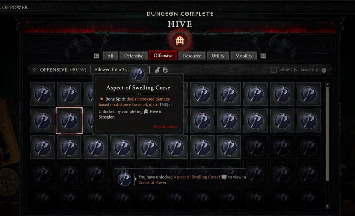 Aspect of Swelling Curse in Diablo 4