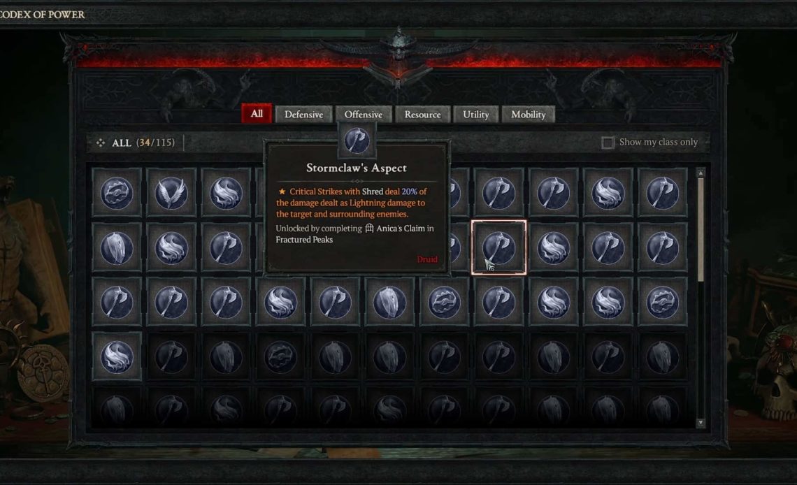 diablo 4 stormclaw's aspect