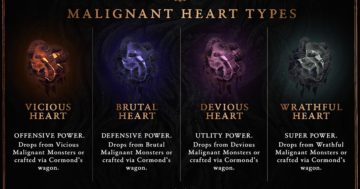 Elenco di Diablo 4 Malignant Hearts: tutti i 32 effetti del cuore vizioso, brutale, subdolo e adirato