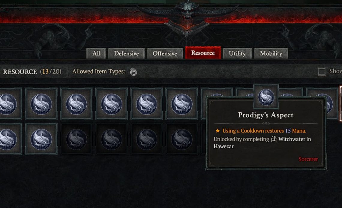 Diablo 4 Prodigy's Aspect