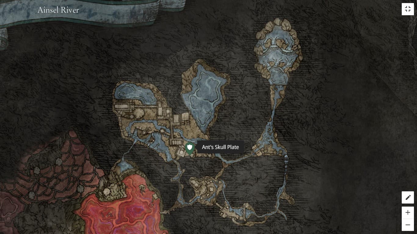 Posizione della piastra del cranio di Ant in Elden Ring