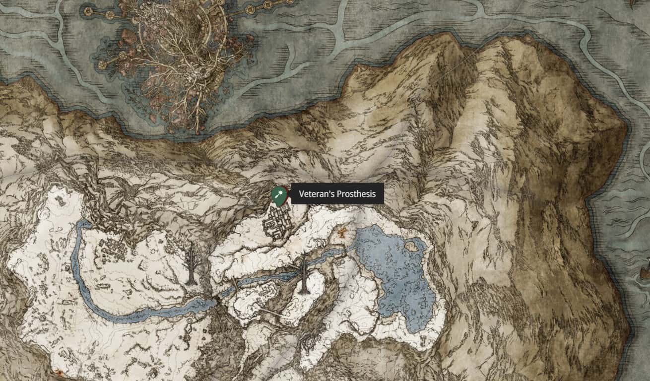 Posizione della protesi del veterano a Elden Ring