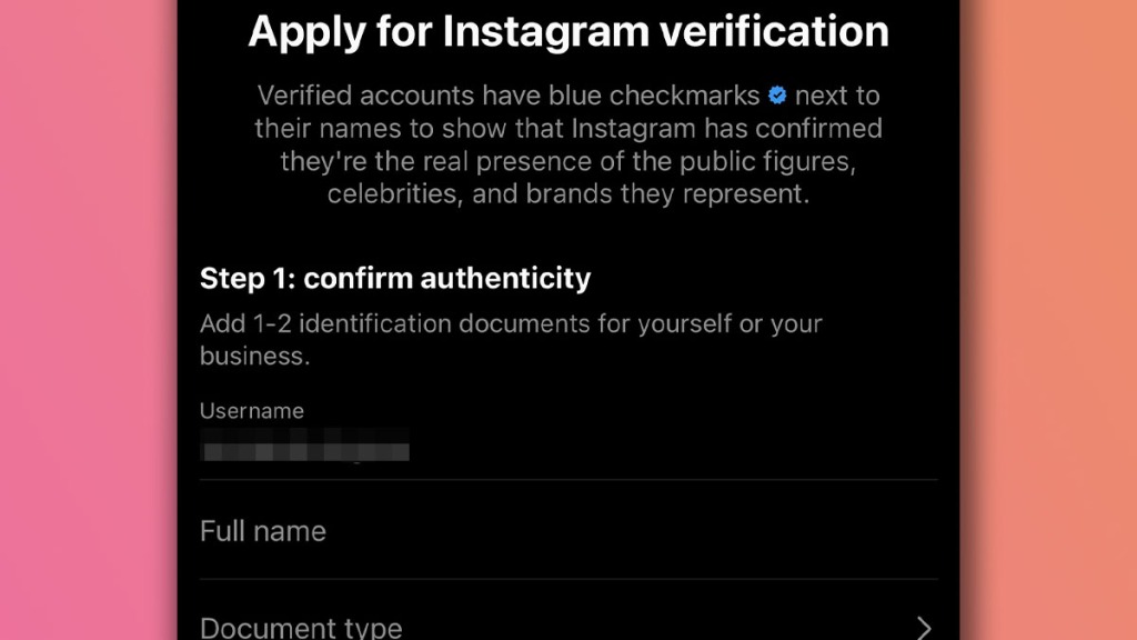 Verifica dei thread Registrazione alla verifica di Instagram