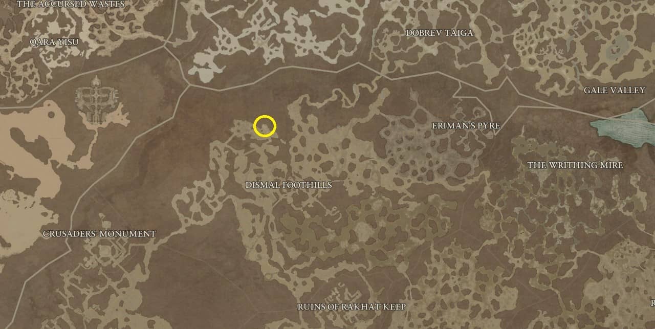 diablo 4 aspetto della posizione di bul-kathos