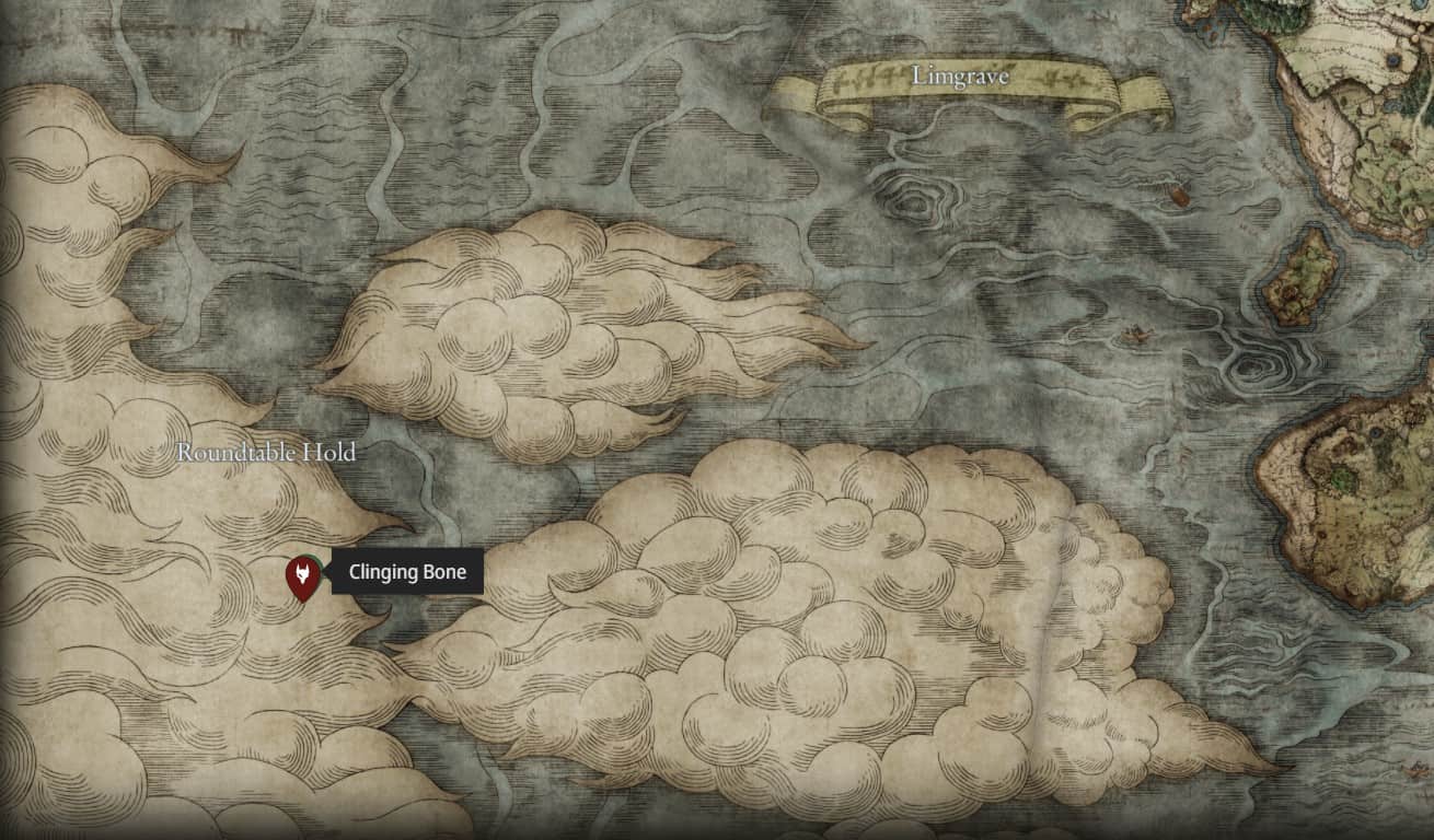 Posizione dell'osso aggrappato in Elden Ring