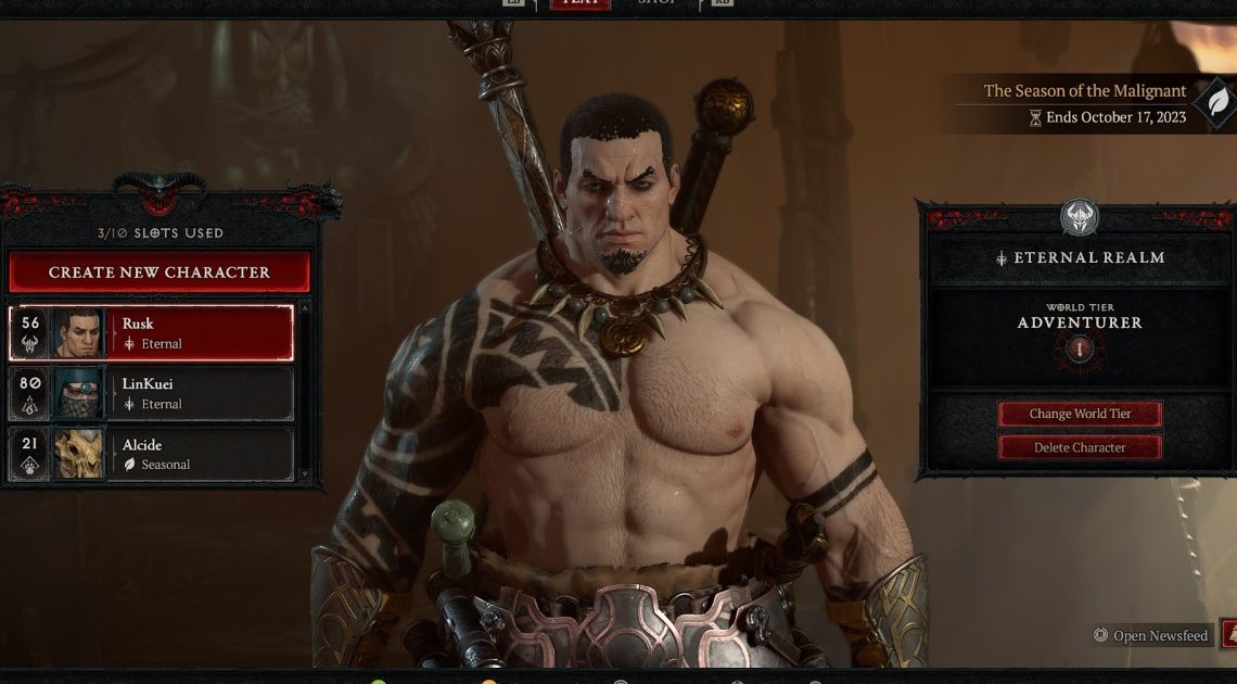 Correzione del bug degli slot dei personaggi di Diablo 4: come spostare i personaggi nella schermata di accesso