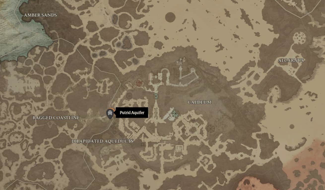 Posizione della falda putrida in Diablo 4