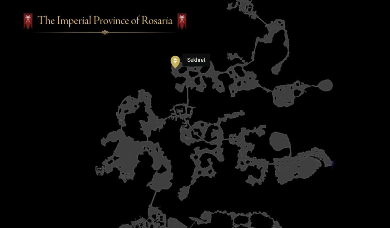 Posizione di Sekhret in Final Fantasy 16