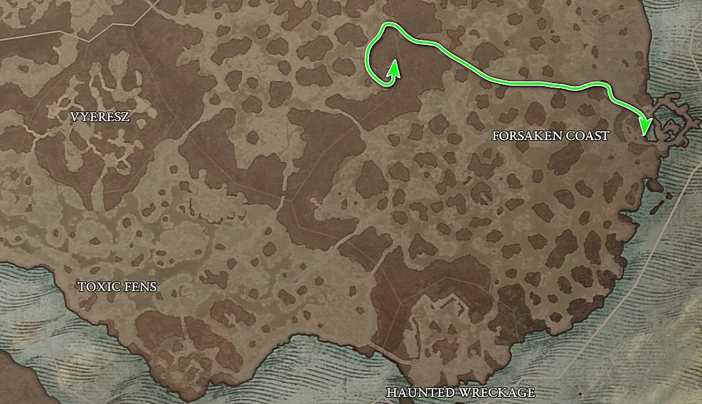 The starting location of The Swamp