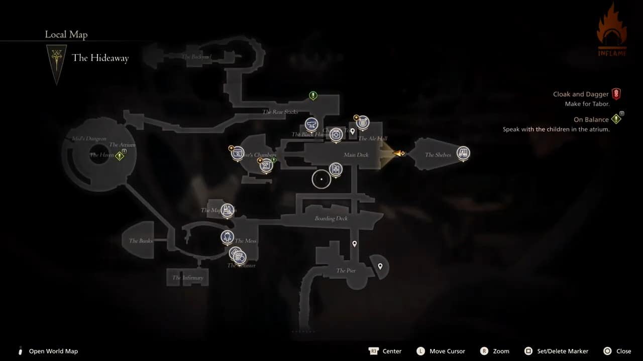 La posizione sulla mappa di Josselin in Final Fantasy 16