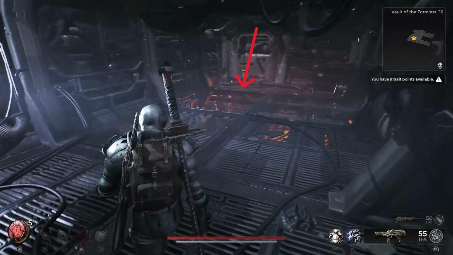 Foro che conduce al residuo di Atom Splitter 2