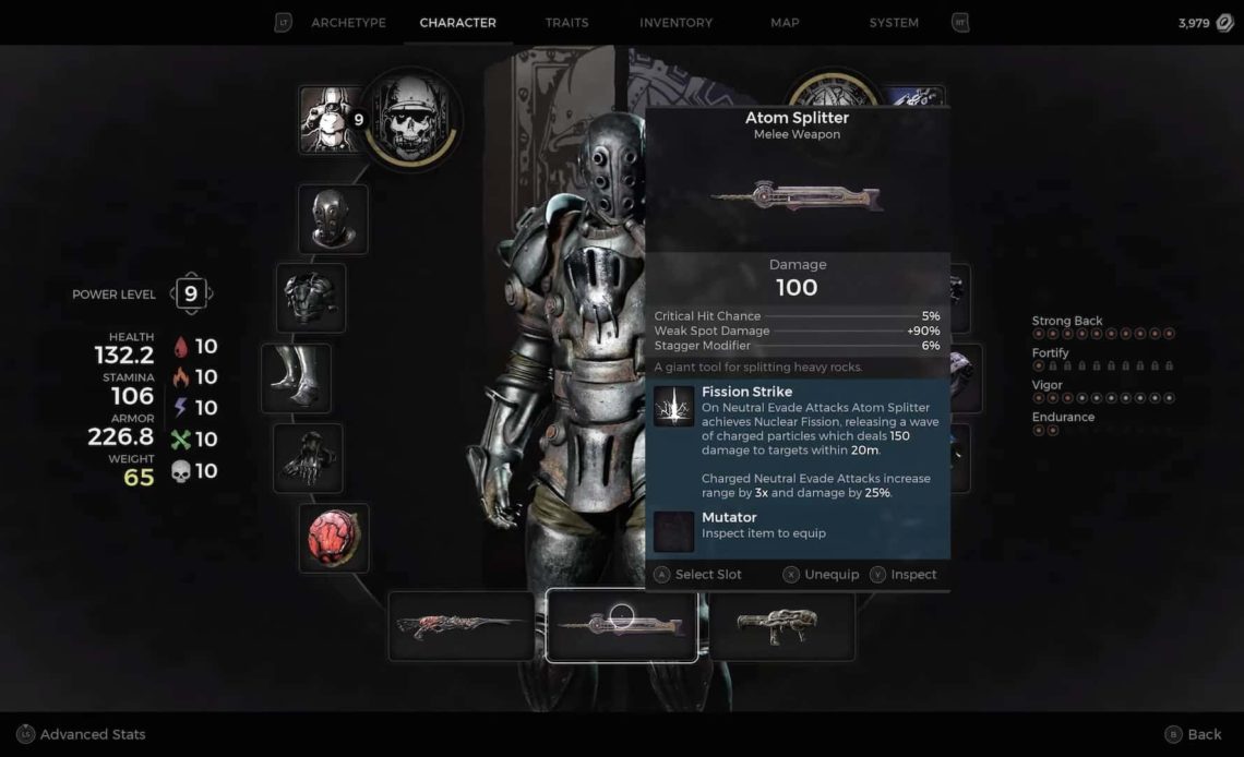 Remnant 2 Atom Splitter