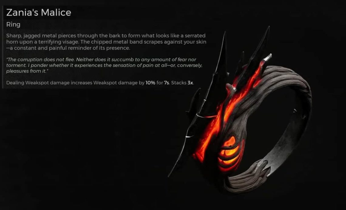 Zania Malice In Remnant 2