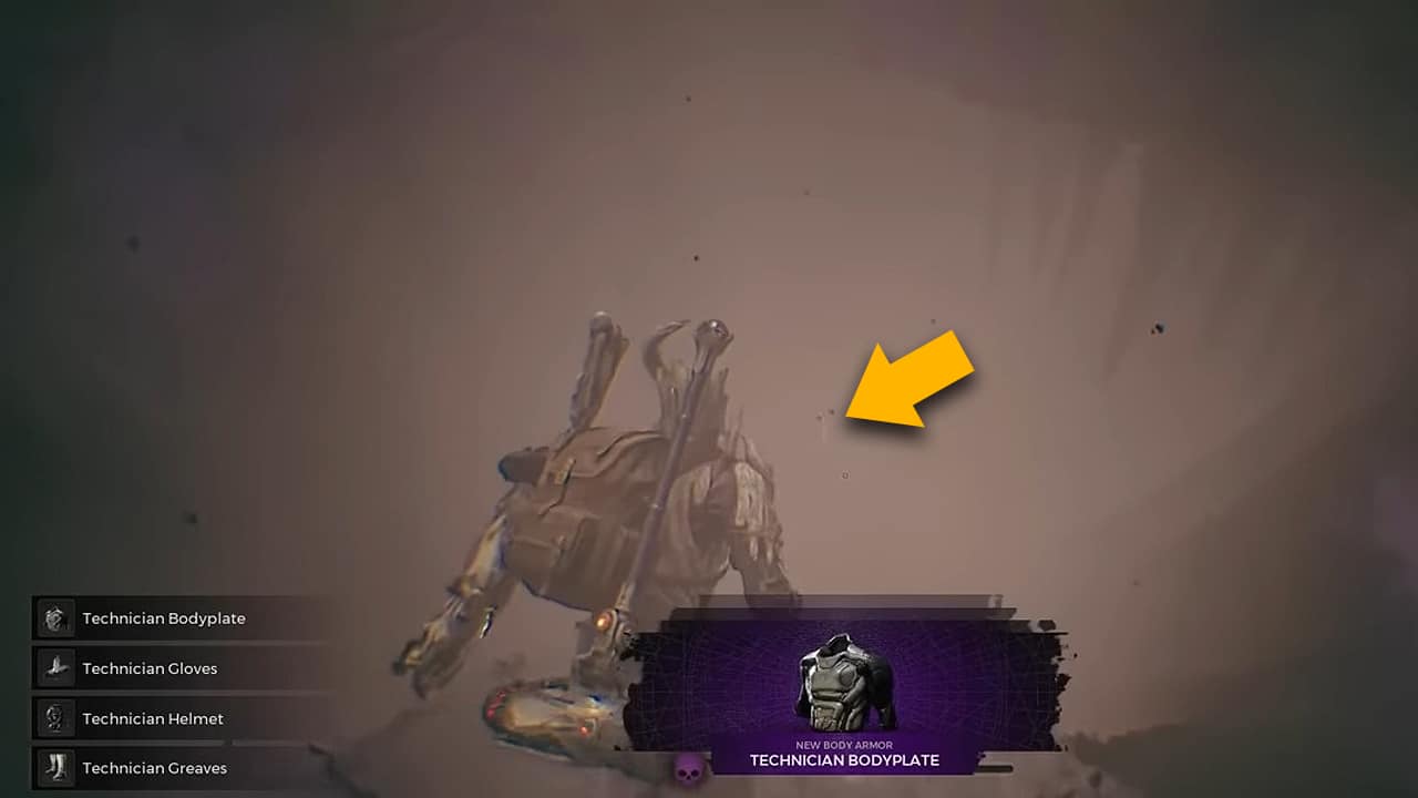 Puoi vedere il dispositivo alieno nella fitta nebbia da dove hai ottenuto l'armatura del tecnico impostata in Remnant 2.