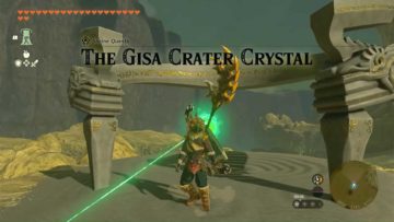 Zelda: Tears Of The Kingdom Gisa Crater Crystal Shrine Quest Guida