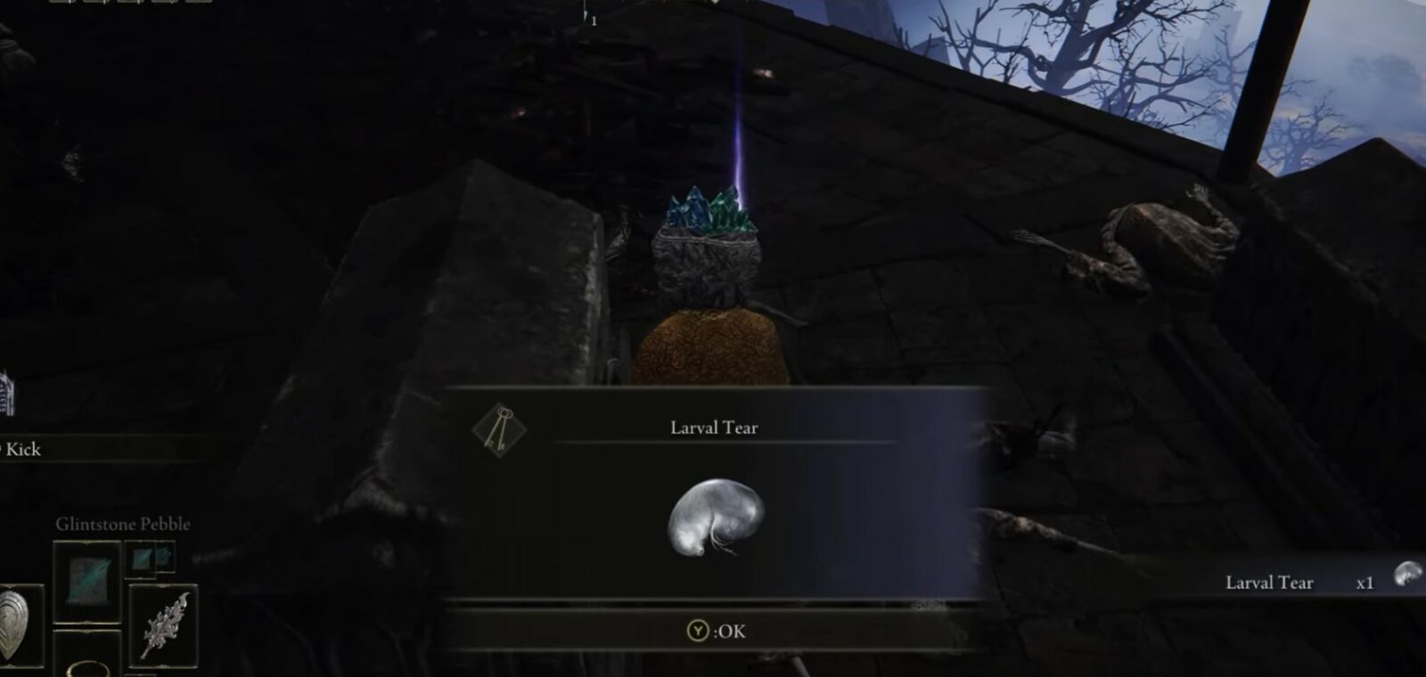 villaggio lacrimale larvale di posizione albinaurica