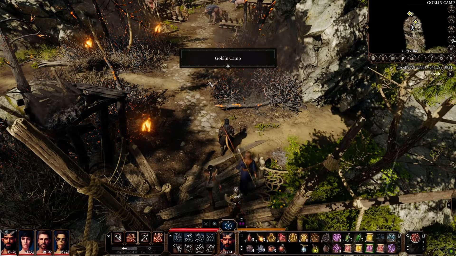 Baldur's Gate 3 Accampamento dei Goblin