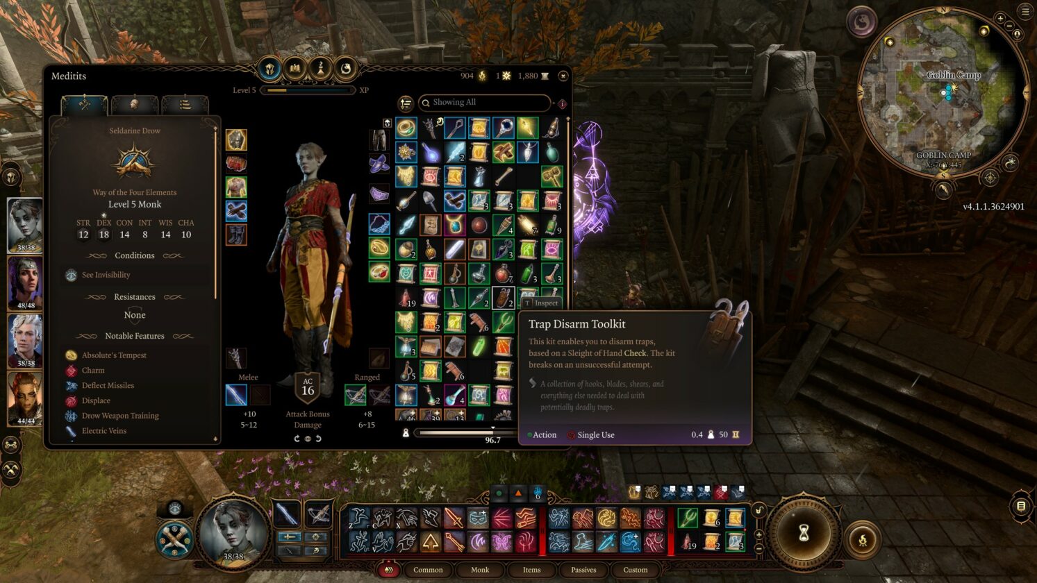 Baldur's Gate 3 Trap Disarm Toolkit