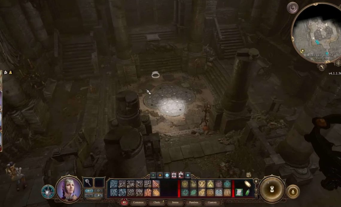 Baldur's Gate 3 Soluzione del puzzle del tempio contaminato