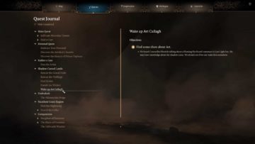 Come svegliare Art Cullagh in Baldur's Gate 3