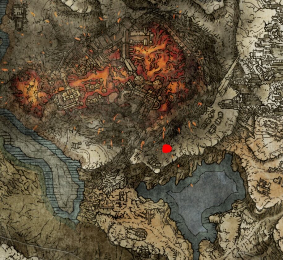 Posizione del pugnale macchiato di sangue