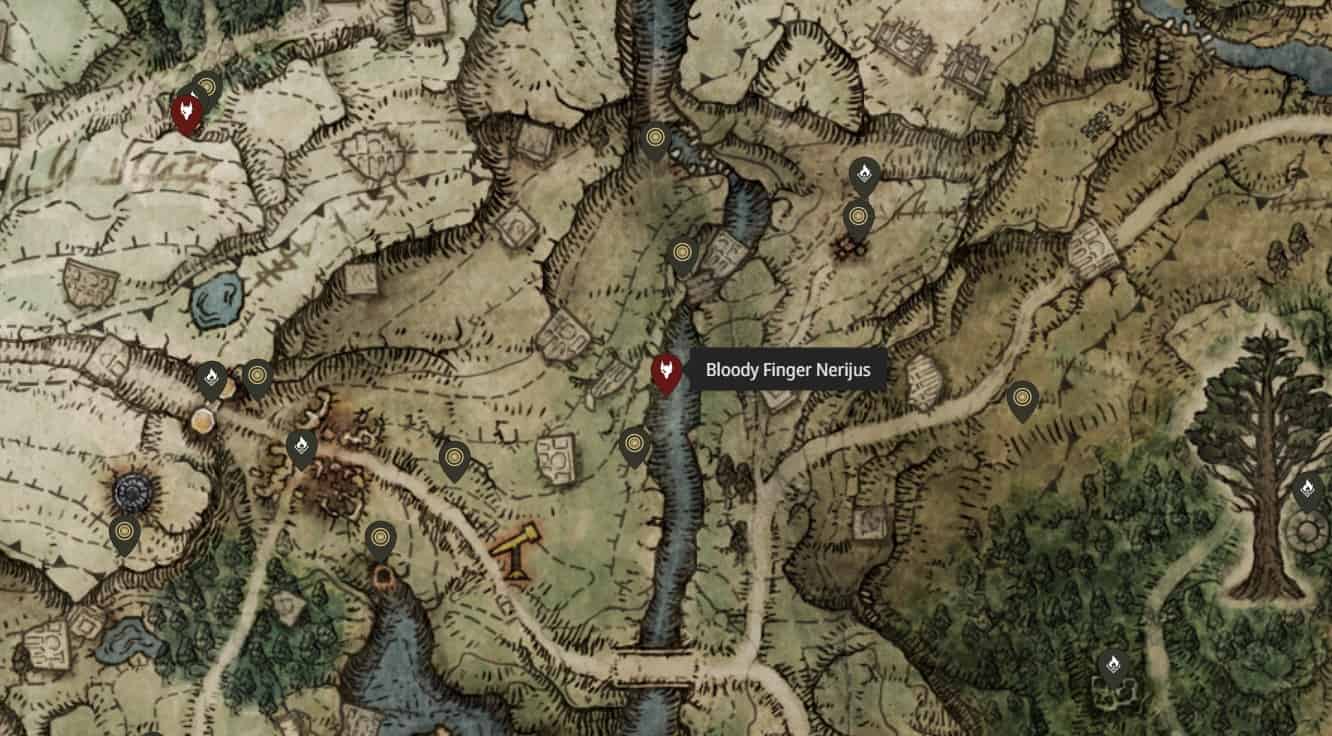 Bloody Finger Nerijus posizione dell'invasore npc
