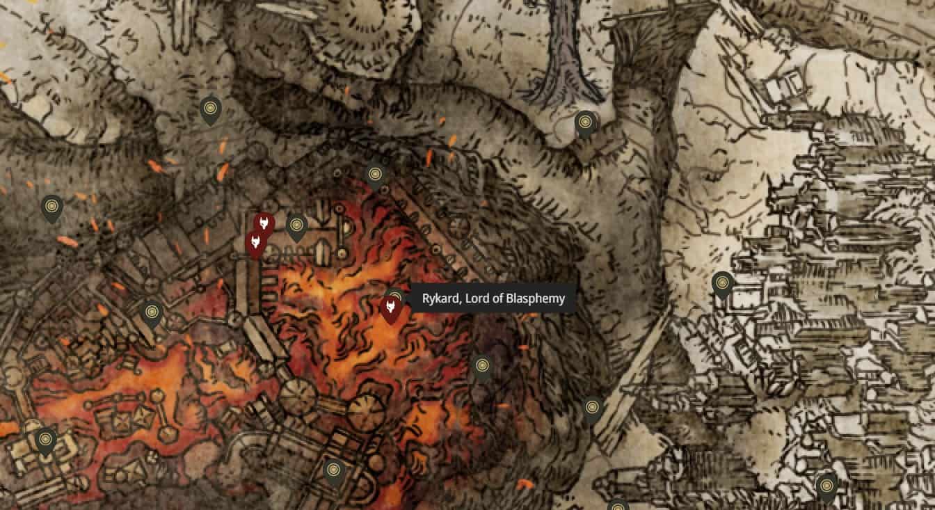 Posizione dell'invasore npc di Tanith's Crucible Knight