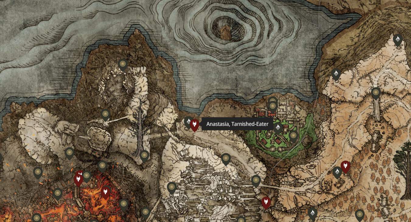 Anastasia, posizione dell'invasore npc Mangiatore Appannato