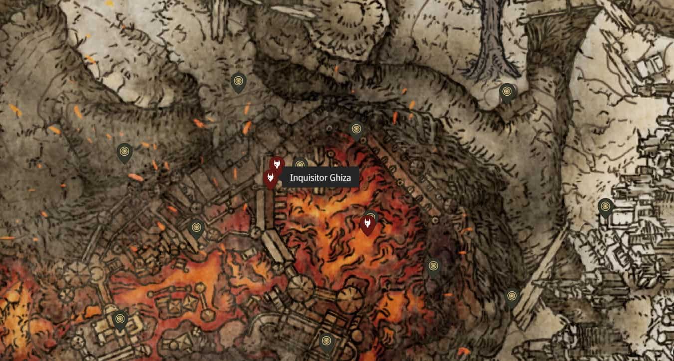 Inquisitore Ghiza npc posizione dell'invasore