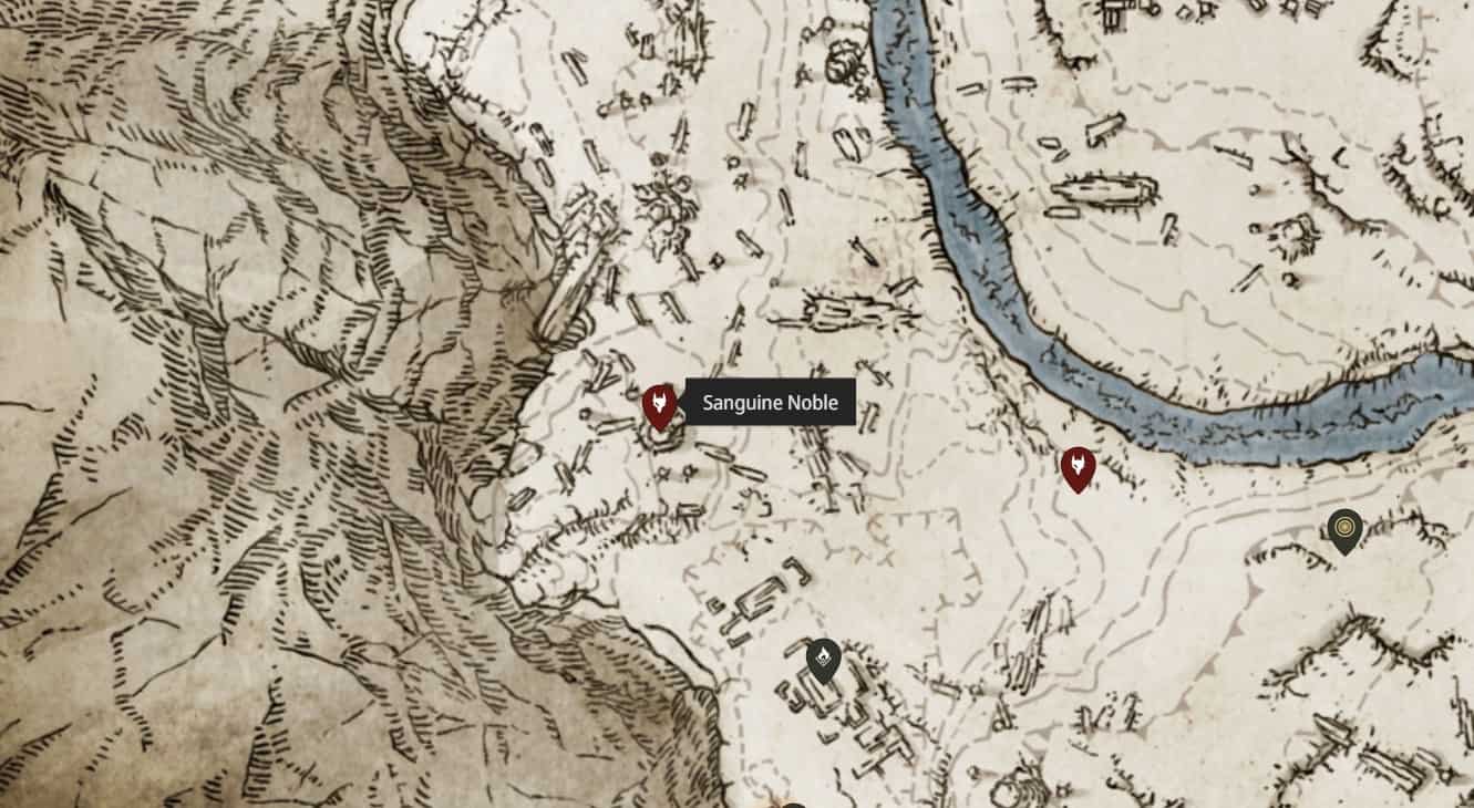 Posizione dell'invasore npc Sanguine Noble