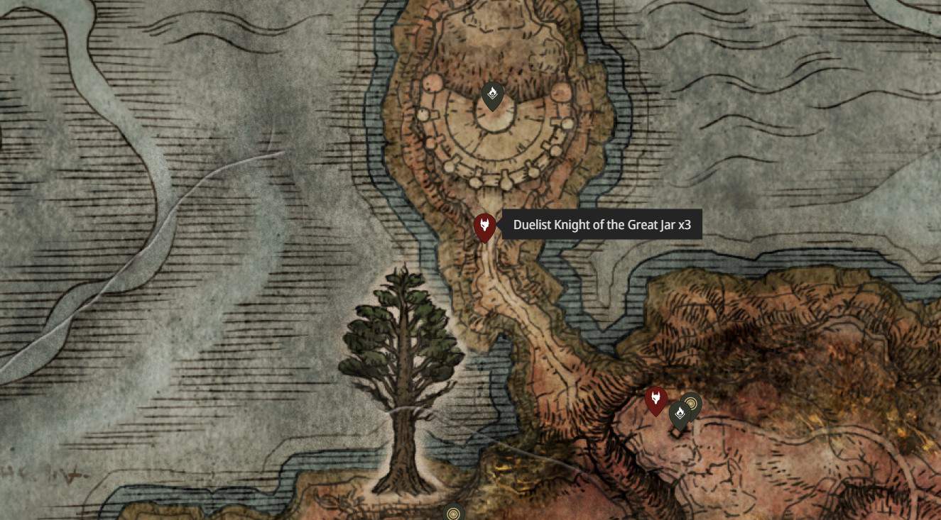 Posizione del Cavaliere Duellante della Grande Giara