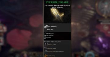 Come ottenere Everburn Blade in Baldur's Gate 3