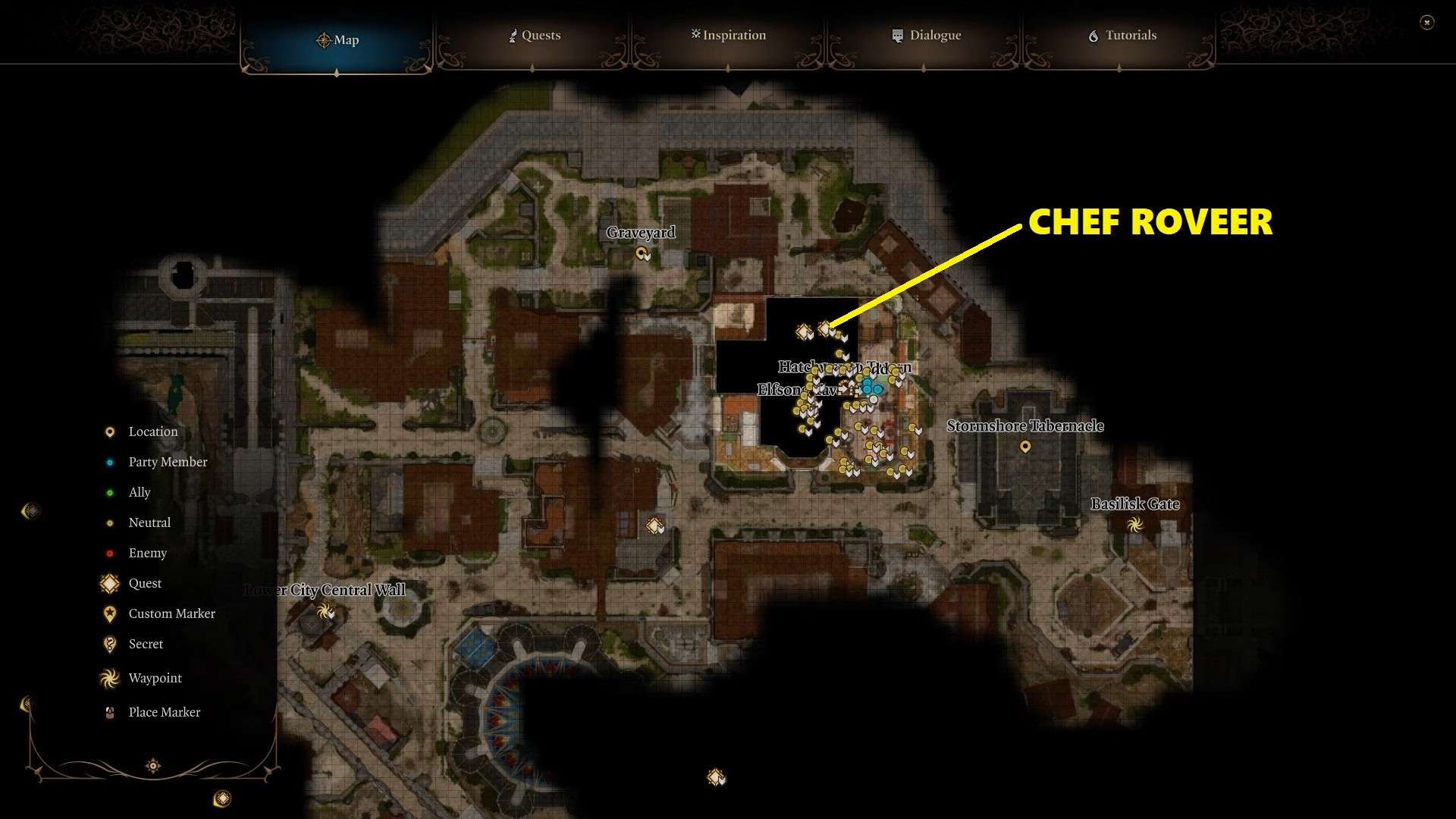 BG3 Chef Roverer Location Indaga sugli omicidi