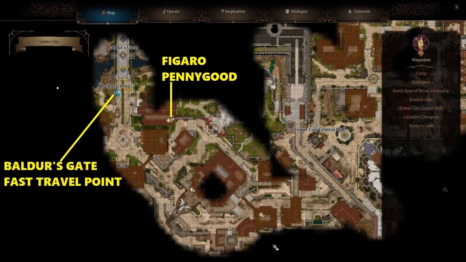 BG3 Figaro Pennygood Location Indaga sugli omicidi