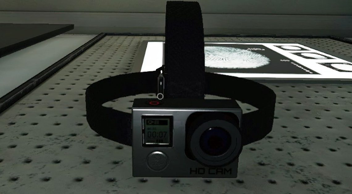 Fotocamera Per Casco LED 1080p – Montata Su Testa Con Luce Regolabile 45° E Sensore A Onda (ABS)
