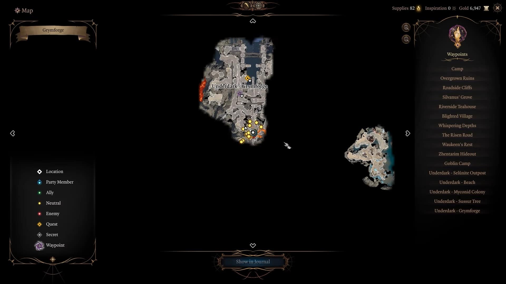 Baldur's Gate 3 Posizioni dei parassiti Illithid