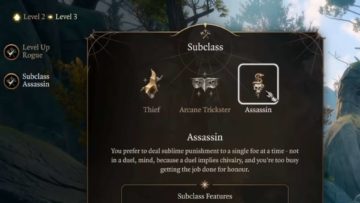 Guida alla creazione e alle sottoclassi di Baldur's Gate 3 Rogue Assassin