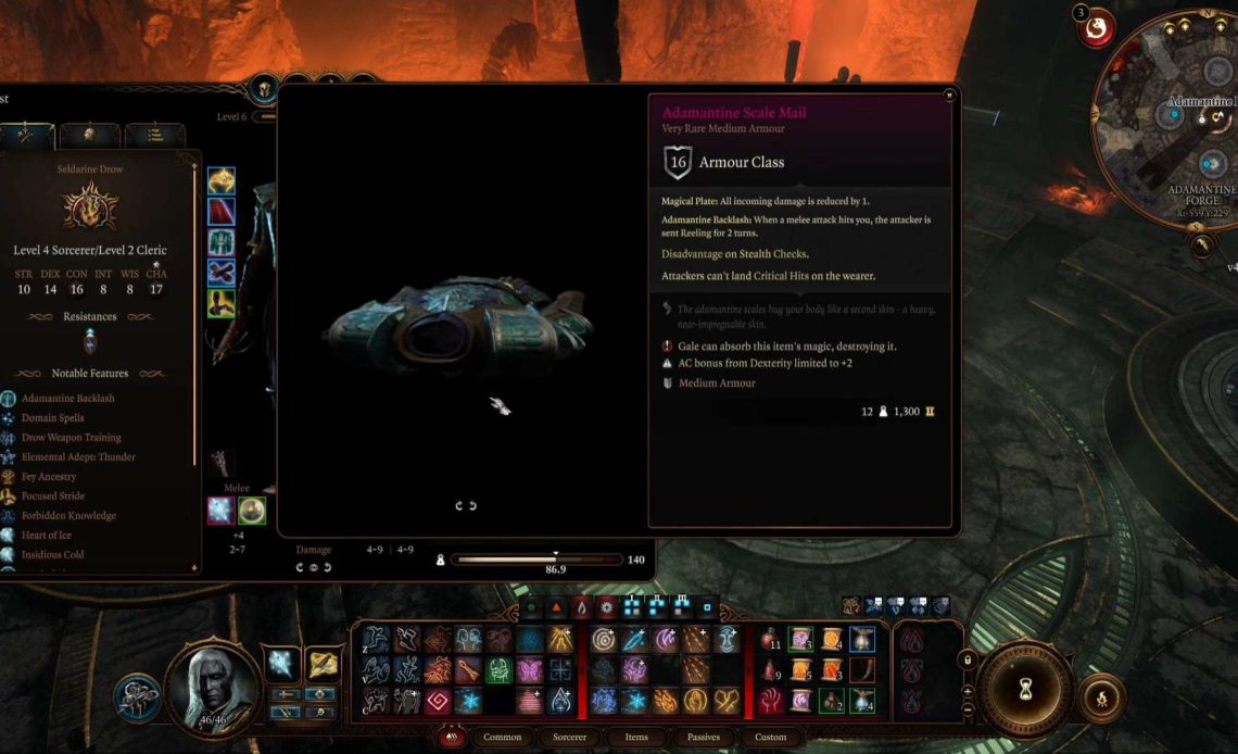 BG3 Adamantine Scale Mail Armor