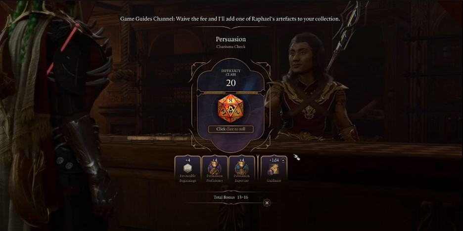 Baldur's Gate 3 Casa della speranza Controllo della persuasione